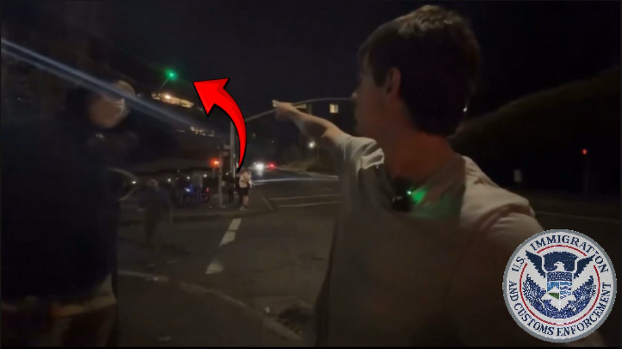 ICE Lasers In On Antifa Terrorist Rioter
