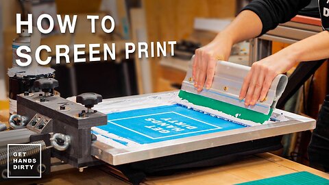 Print Your Own Posters, T-Shirts and More // Screen Printing Basics