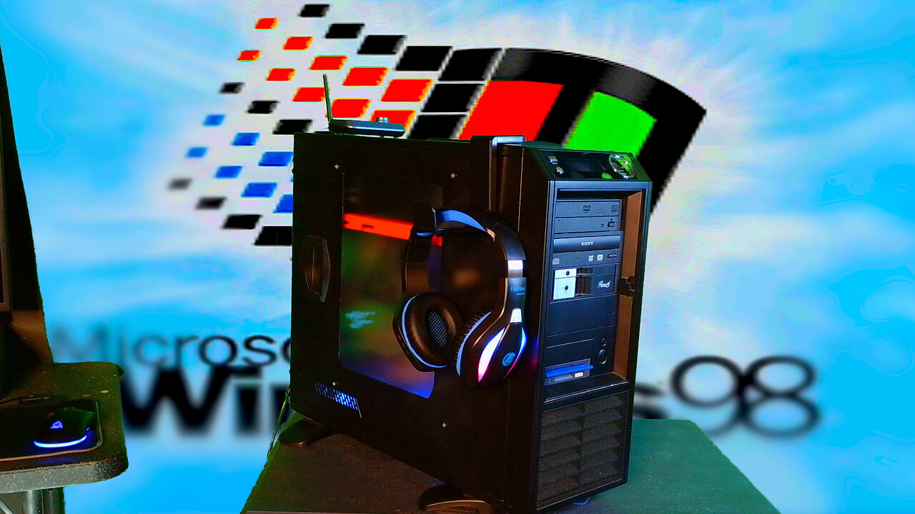 "Bringing Windows 98 into 2025! Retro PC with Modern RGB & Bluetooth"