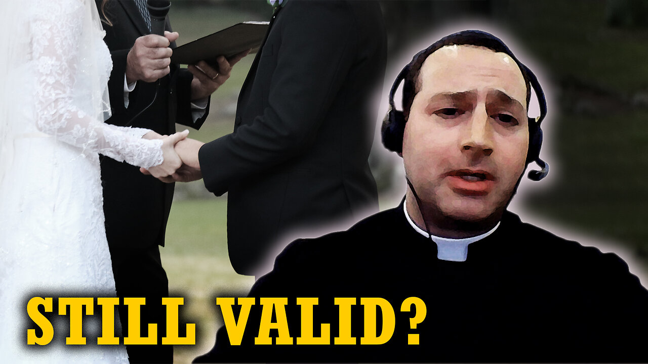 Can You Marry Outside the Church? | Is the Wedding Valid? (Fr. William Rock FSSP)