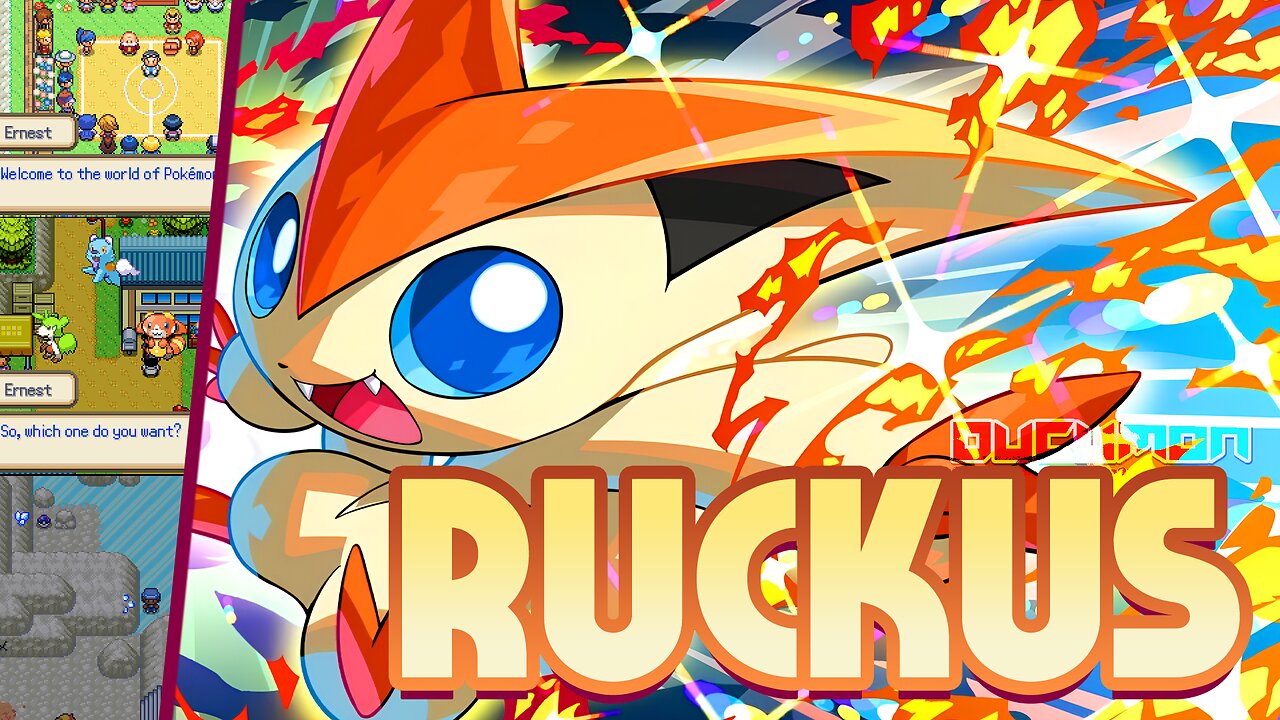 Pokemon Ruckus - Fan-made Game with GBA Style, New Story, New Region with over 90 new fakemon