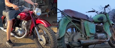 Restoration JAWA Motorcycle