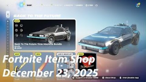 Fortnite Item Shop|December 23, 2025(*New* Back To The Future Bundles & More)