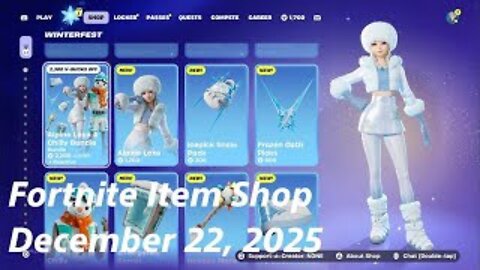 Fortnite Item Shop|December 22, 2025(*New* Bundles)