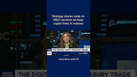 Strategy shares jump on MSCI decision to keep crypto firms in indexes