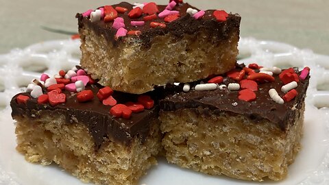 Peanut Butter & Chocolate Rice Krispies Treats