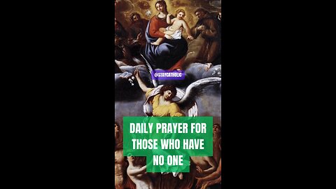 DAILY PRAYER FOR THOSE WHO HAVE NO ONE TO PRAY FOR THEM #TRUTH #JESUS #CHRIST #MARY #JOSEPH #IHS #B