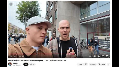 Hermes Interview at the Dutch Anti Immigration Protest [12-10-25]
