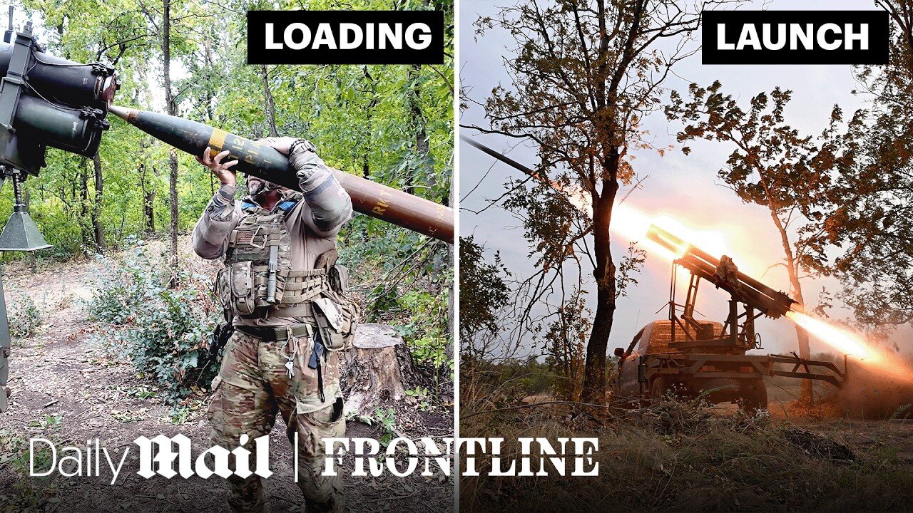 How a Ukrainian Rocket Launch Really Works | Frontline Marathon | Daily Mail