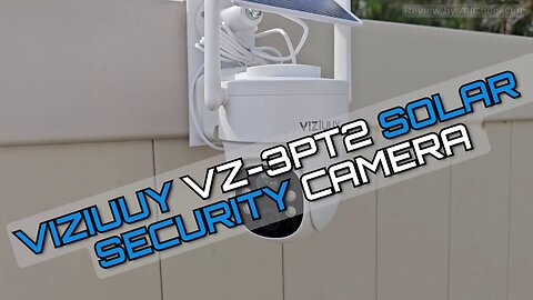 VIZIUUY VZ-3PT2 Solar Battery Wireless Security Camera Review: 3MP 360° Pan Tilt Outdoor Camera