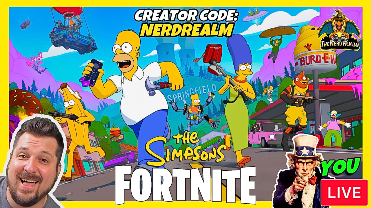 Fortnite The Simpsons w/ YOU! Creator Code: NERDREALM 11/13/25