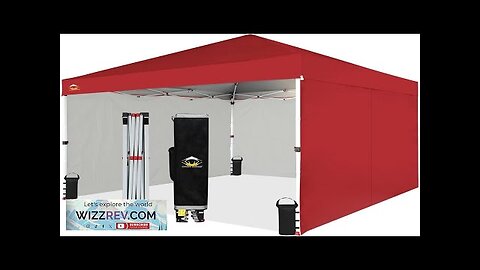 CROWN SHADES 10X10 Comercial Instant Canopy Pop Up Tent with Center Lock Review