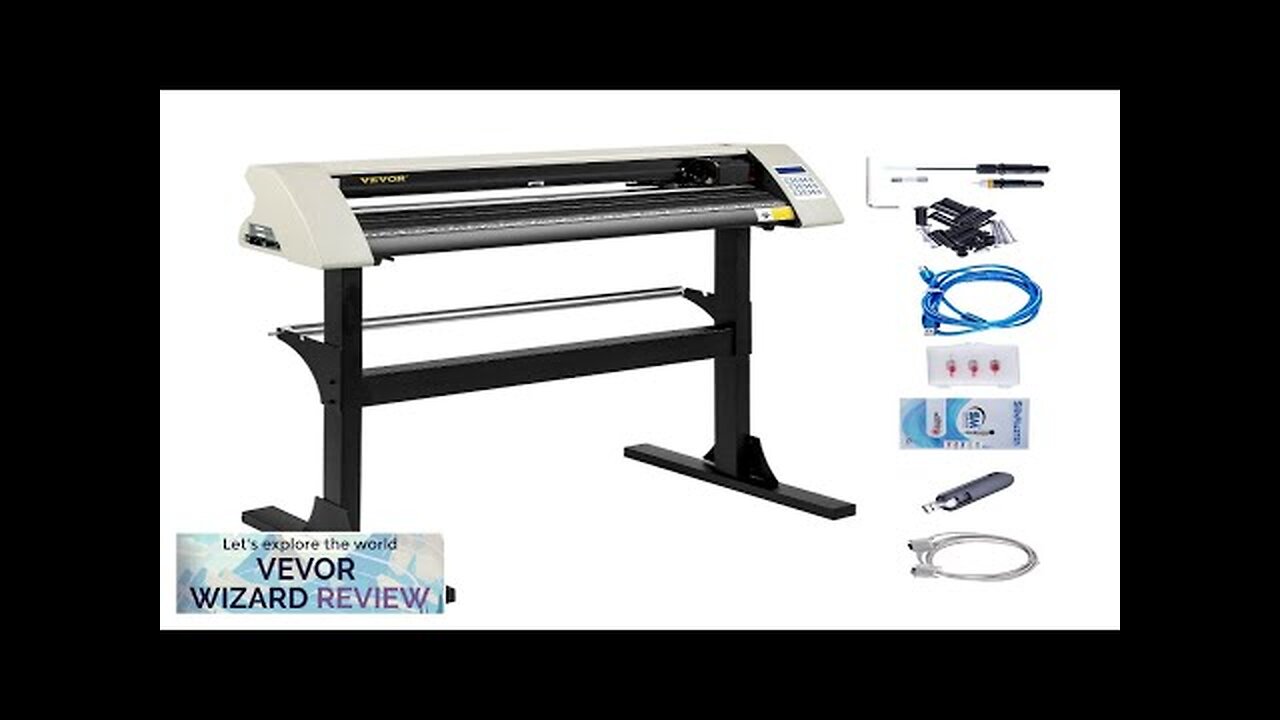 VEVOR Vinyl Cutter Machine 28 Inch Paper Feed Cutting Plotter Bundle Adjustable Review