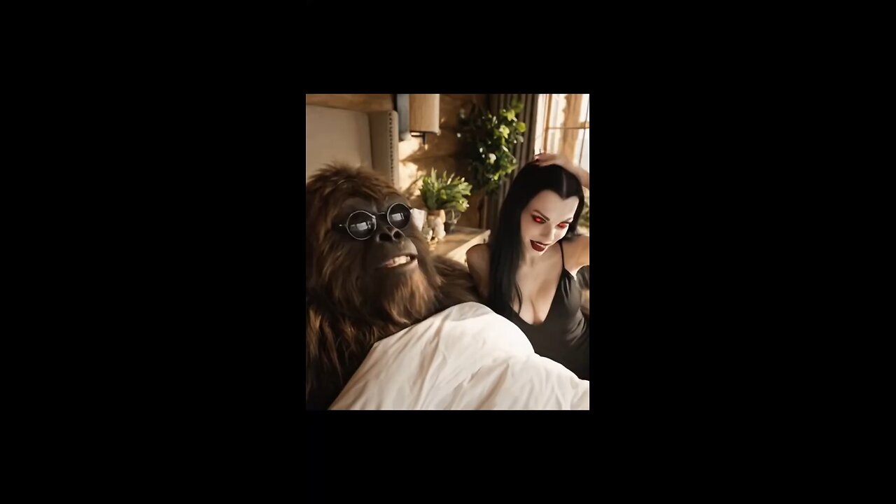 gost girl with bigfoot