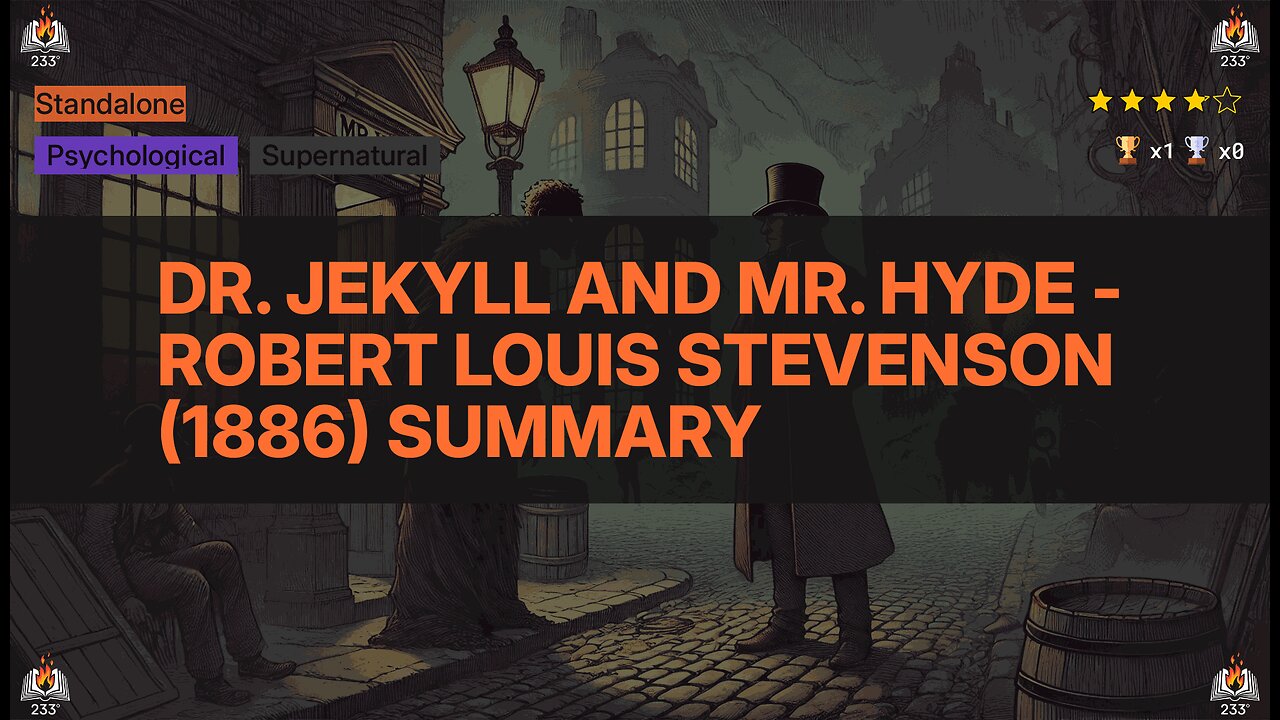 Dr. Jekyll and Mr. Hyde - Robert Louis Stevenson (1886) Summary
