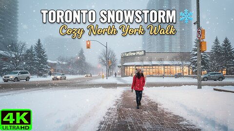 【4K】Toronto’s First Significant Snowstorm of 2026 ❄️ Cozy Homes Snowfall Canada 🇨🇦
