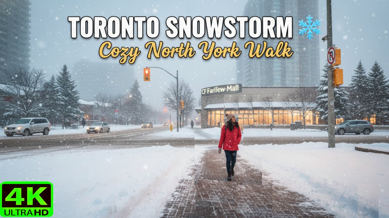 【4K】Toronto’s First Significant Snowstorm of 2026 ❄️ Cozy Homes Snowfall Canada 🇨🇦