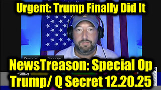 NewsTreason: Trump & Q Secret Military Op - Trump Finally Did It, Military Alert