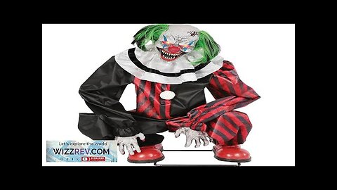 Crouching Clown Red Animatronic Decoration Review