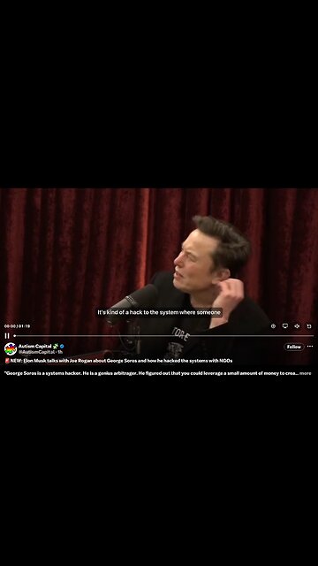 Elon on JRE (Clip) George Soros