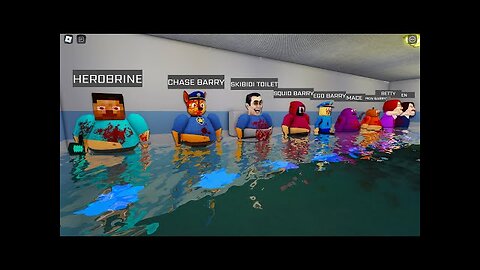 WATER NIGHTMARE MODE! ALL NEW WATER MORPHS in BARRY'S PRISON RUN! FULL GAME (#Roblox) #obby