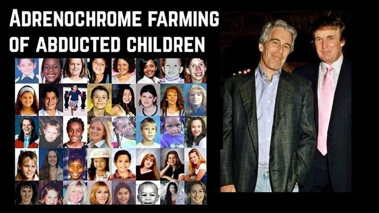 Satanic Pedophile Child Rapist Adrenochrome Trafficking is ALL Around You!
