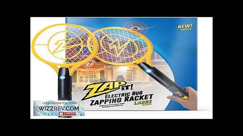 ZAP IT! Bug Zapper Rechargeable Mosquito Bug Zapper Racket 4000 Review