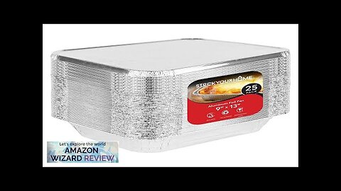 Foil Pans with Lids 9x13 Aluminum Pans with Covers 25 Review