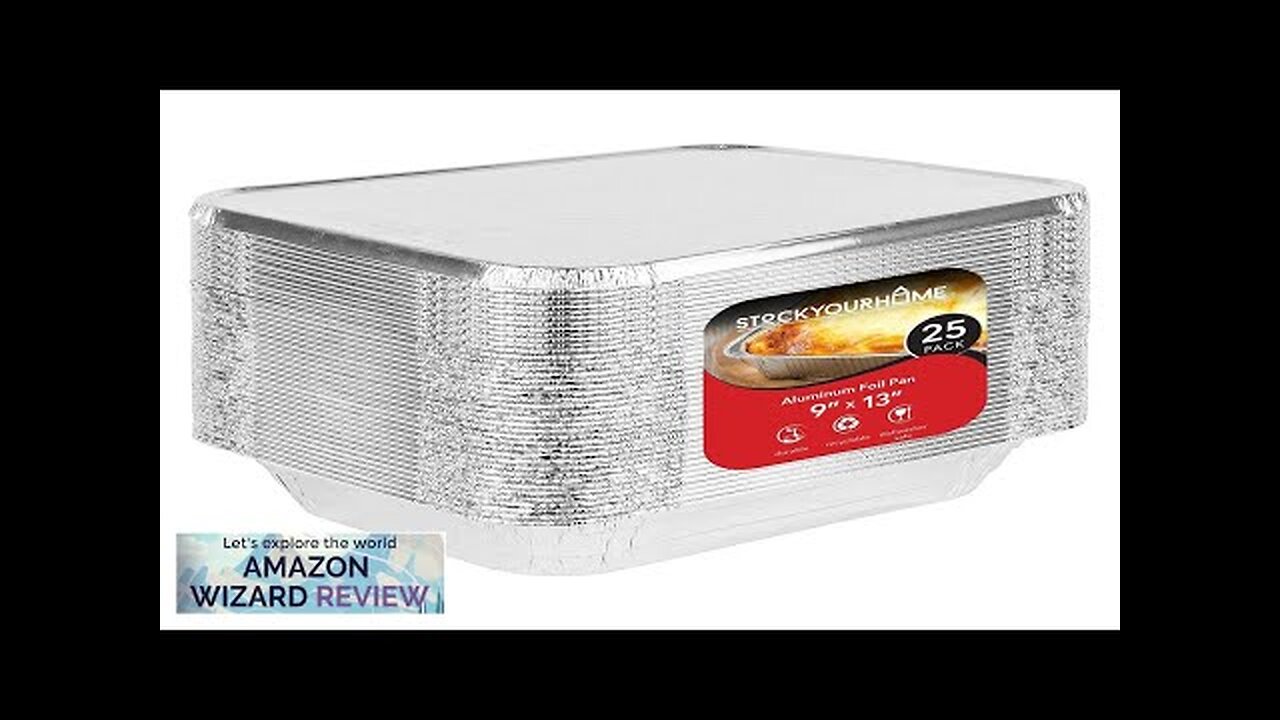 Foil Pans with Lids 9x13 Aluminum Pans with Covers 25 Review