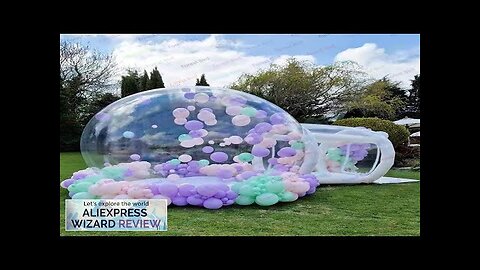 Children's party transparent inflatable crystal igloo dome bubble tent transparent Review