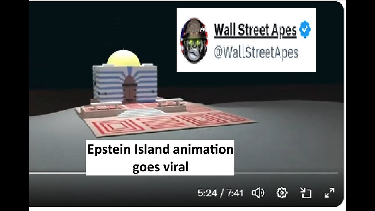 Epstein Island 3d rendering video goes viral