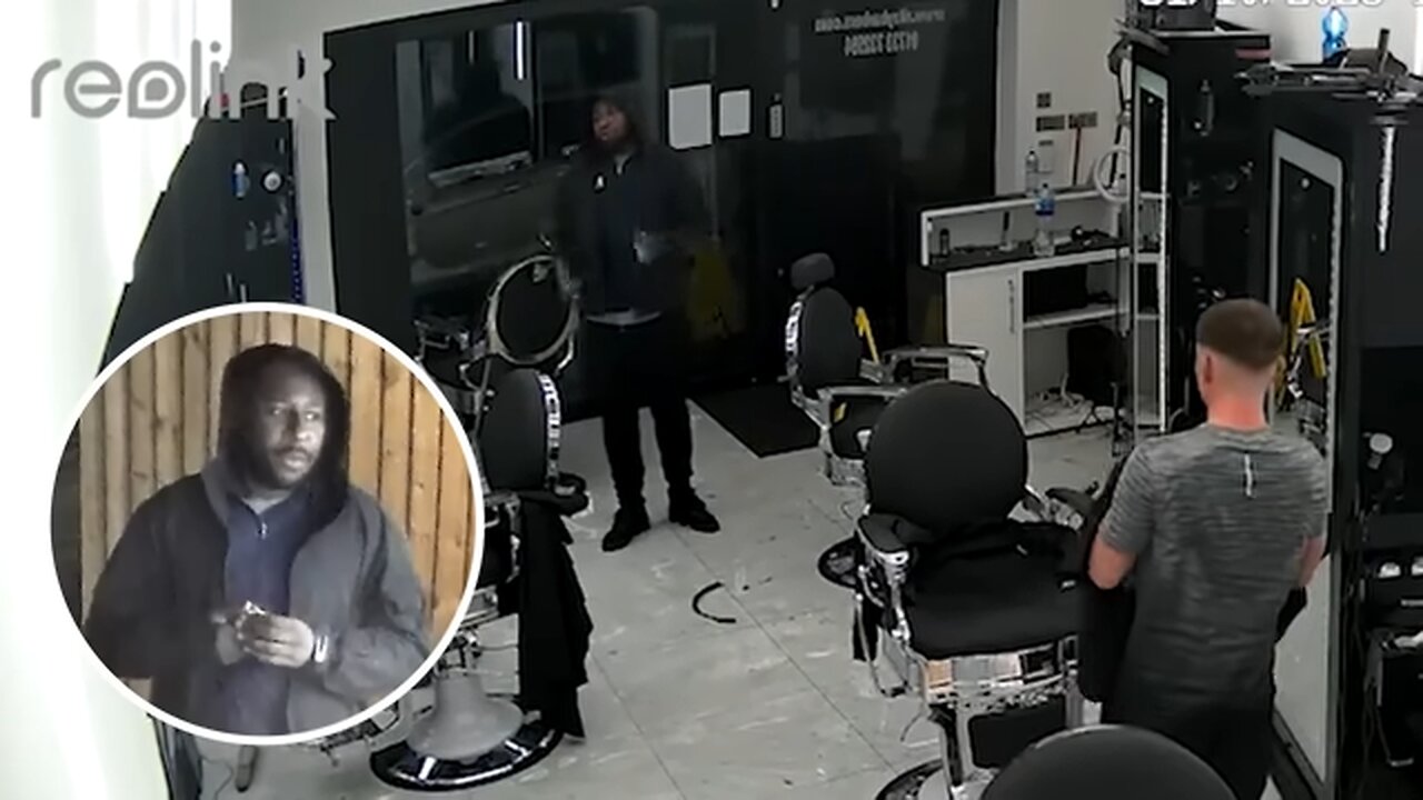 UK Train Stabbing Suspect Spotted STORMING Into Barbershop With Knife One Day Before Mass Attack: