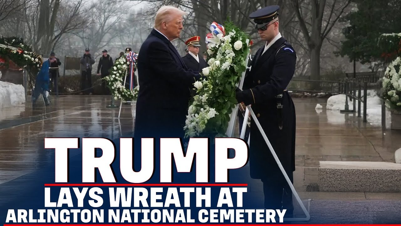 WATCH: President-Elect Donald Trump lays wreath at Arlington National cemetery | USA |inauguration