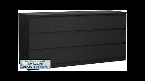 Tvilum 6 Drawer Double Dresser Black Woodgrain Review