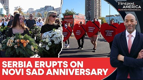 Massive Protests Erupt in Serbia Over Novi Sad Roof Collapse Anniversary | Firstpost America | N18G