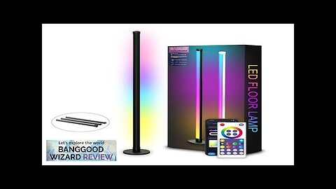 CROSIKO Smart LED Corner Floor Lamp Works With Tuya APP RGB Color Review