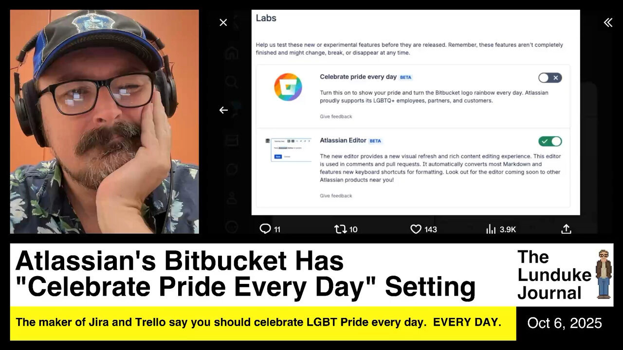 Atlassian's Bitbucket Has "Celebrate Pride Every Day" Setting