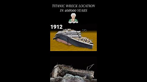 Titanic Wreck Location in 100‘000 Years