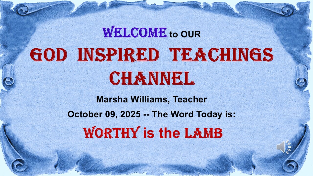 Worthy is the Lamb