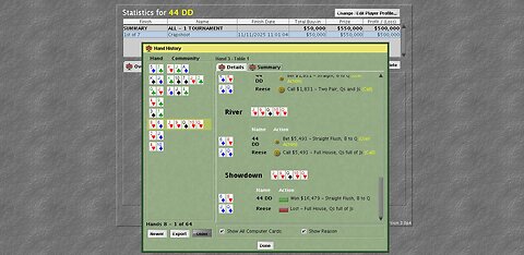 # hand 3 STR8 F L U S H 😂😂 hell yeah 👍👍