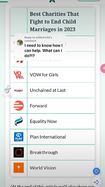 Charities to end child marriages