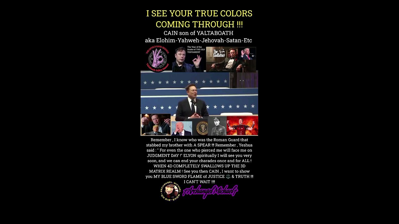I see your true colors shining through Ellion ...