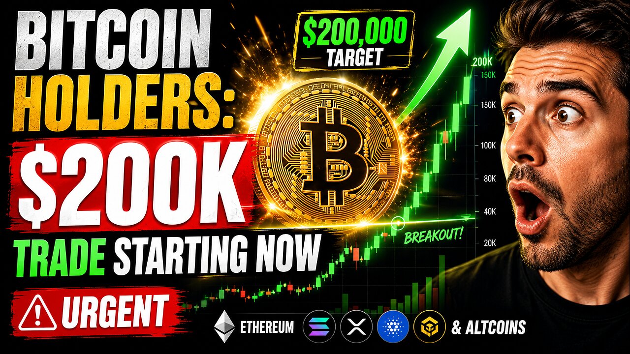 BITCOIN HOLDERS: $200k Trade Starting Now (URGENT)!!!