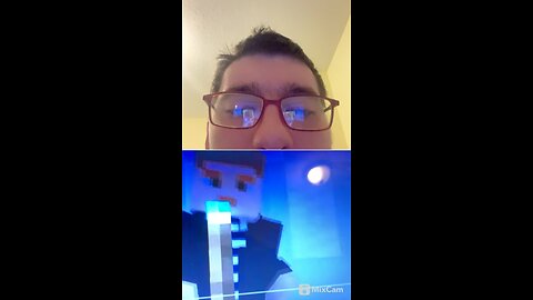 My reaction to never gonna give you up music video by Rick astley Minecraft version