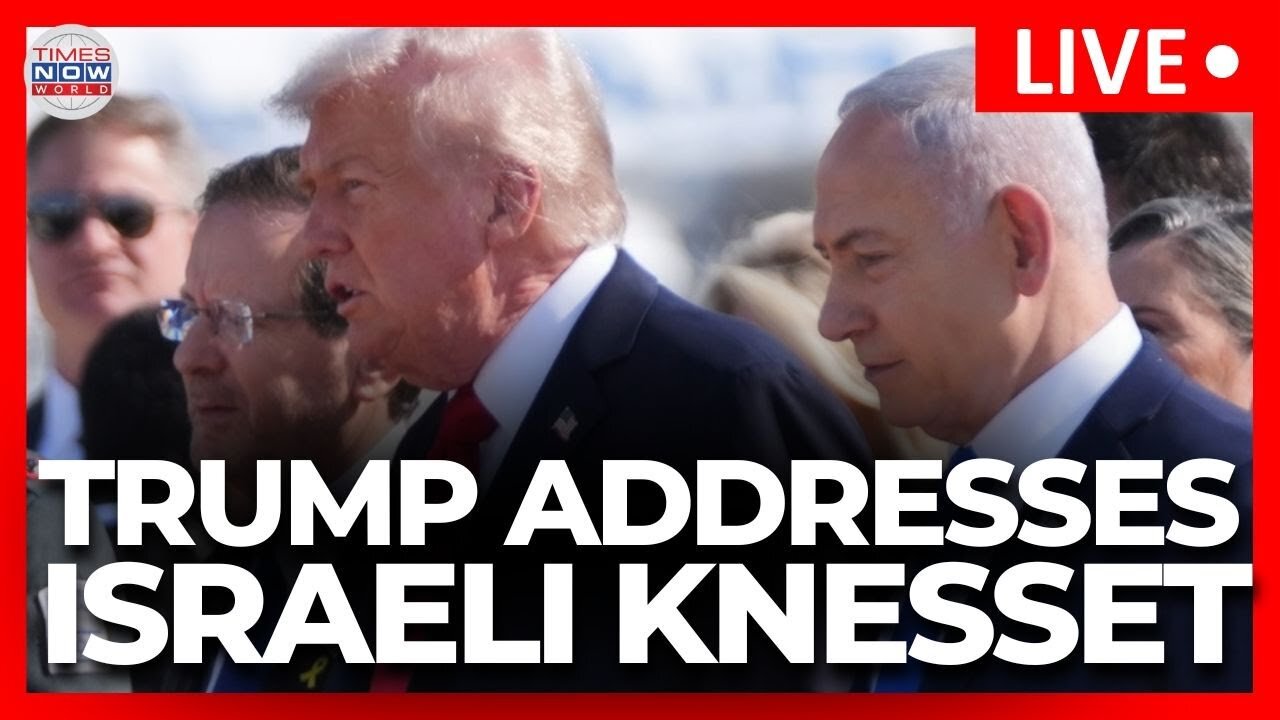 Donald Trump LIVE: Trump addresses Israel’s Knesset as Hamas releases hostages in Gaza ceasefire