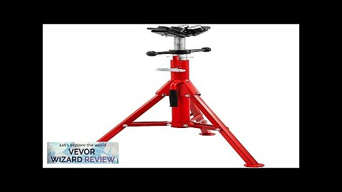 VEVOR Pipe Jack Stand with 4-Ball Transfer V-Head and Folding Legs 1500LB Review