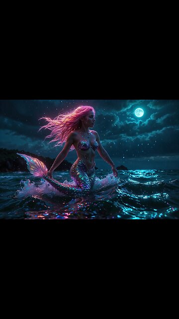 Unreal 8K Mermaid World! A Journey Through the Glowing Deep 🐬💙