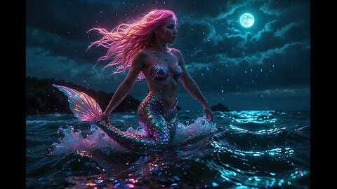 Unreal 8K Mermaid World! A Journey Through the Glowing Deep 🐬💙