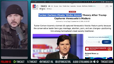 Tucker Carlson SLAMS GLOBO HOMO Agenda In Venezuela | Tim Pool