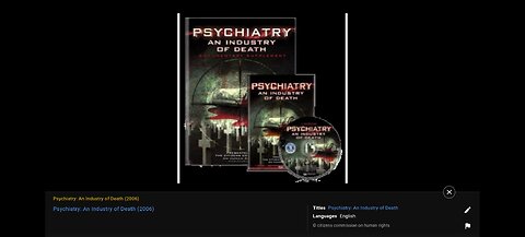 Psychiatry An Industry Of Death (2006 Documentary)